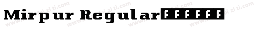 Mirpur Regular字体转换